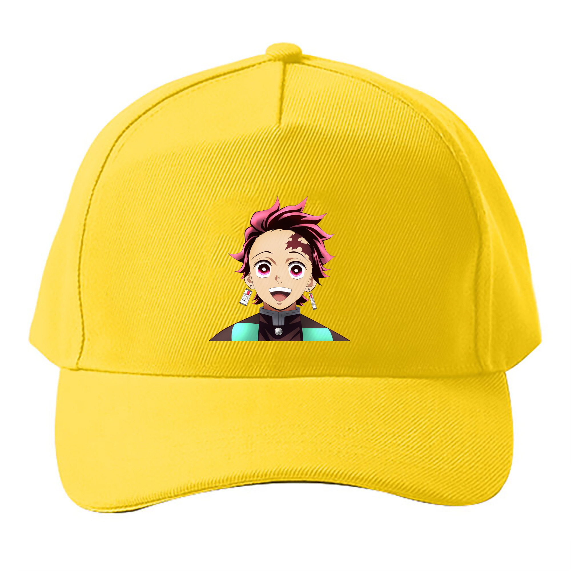 （画像用） 鬼滅の刃 竈門 炭治郎／かまど たんじろう Kamado Tanjirou ベースボールキャップ 綿100％ 男女兼用 帽子 スポーツ